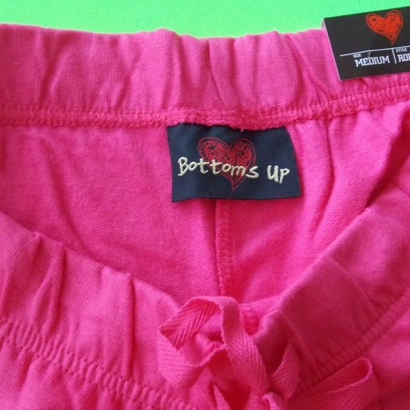 NWT Bottoms Up "GOT TO BE SPOILED" warm fleece Sweatpants, S,M,L,XL, Hot Pink - Picture 3 of 3